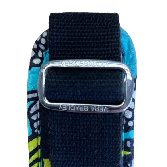 Vera Bradley Women’s Green/Blue/White Floral Quilted With Handles Duffel Bag - N - Picture 9 of 12